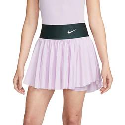 Nike Court Dri-FIT Advantage Pleated Tennis Skirt Women - Doll/Pro Green/White