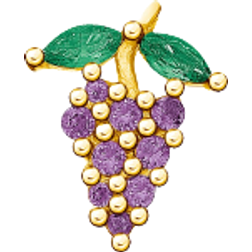 Thomas Sabo Charm Club Single Grape Ear Stud - Gold/Green/Purple