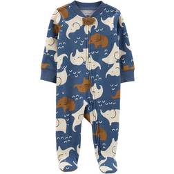 Carter's Elephant ZIp-Up Cotton Sleep & Play - Blue (1M714010)