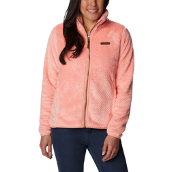 Columbia Women's Fire Side II Sherpa Full Zip Fleece Top - Coral Reef