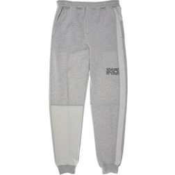 Helmut Lang Color-Blocked Jogger Sweatpants - Light Heather Grey