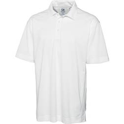 Cutter & Buck Drytec Genre Textured Solid Big and Tall Polo - White