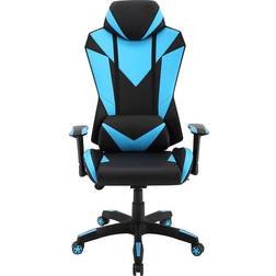 Hanover Commando Ergonomic High-Back Gaming Chair - Black/Electric Blue