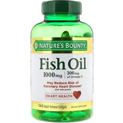 Natures Bounty Nature's Bounty Cholesterol Free Fish Oil Softgels 1000mg, 145 ct CVS