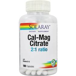 Solaray Cal-Mag Citrate 180 Caps 180 Caps