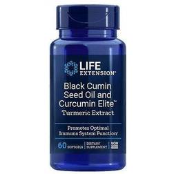Life Extension Aceite De Semilla De Comino Negro Y Extracto De Cúrcuma Elite - 60 Cápsulas Blandas 60 pcs