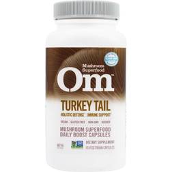 Om Mushrooms OM Turkey Tail Mushroom Superfood 90 Vegetarian Capsules