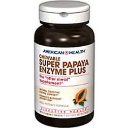 American Health Super Papaya Enzyme Plus 90 Chewable Tablets