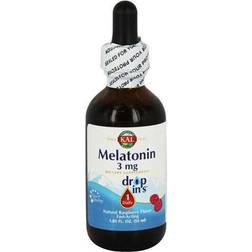 Kal Melatonin 3 Mg Dropins Raspberry 1.85 Oz