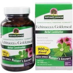 Nature's Answer Echinacea Herb and Root & Goldenseal Root Herbal Blend 90 Vegetarian Capsules