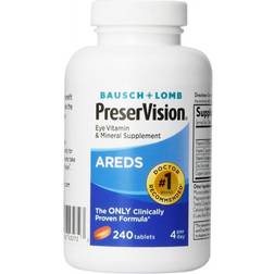 Bausch & Lomb PreserVision AREDS Eye Vitamin Mineral Supplement 240 Tablets