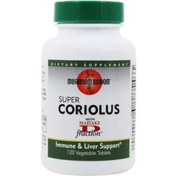 Mushroom Wisdom Super Coriolus 120 Vegetarian Tablets Formerly Maitake Products