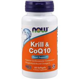 NOW Foods Krill & CoQ10 60 softgels 60 pcs
