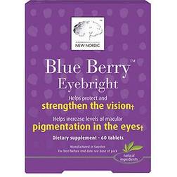 New Nordic Blue Berry Strong Eyebright 60 Tablets