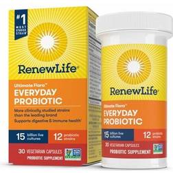 Renew Life Ultimate Flora Everyday Probiotic 15 billion 30 Vegetarian Capsules