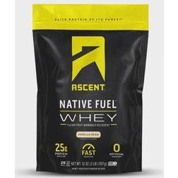 Ascent 230357 2 lbs Whey Protein Vanilla Bean Powder