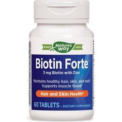 Enzymatic Therapy Biotin Forte Med Zink 60 Tabletter 60 stk