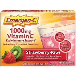 GlaxoSmithKline Emergen-C Vitamin C Flavored Effervescent Drink Mix Strawberry Kiwi 1000 mg 30 Packs