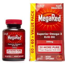Schiff MegaRed Omega-2 Krill Oil 350 mg 120 Softgels