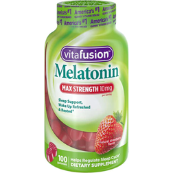 Vitafusion Melatonin Max Strength Natural Strawberry 10 mg 100 Gummies