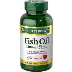 Natures Bounty Nature's Bounty Fish Oil Odorless 1200 mg 200 Coated Softgels