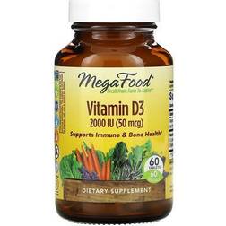 MegaFood Vitamin D3 2000 IU 60 Tablets 60 st