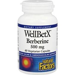 Natural Factors WellBetX Berberine 500 MG (60 Vegetarian Capsules)