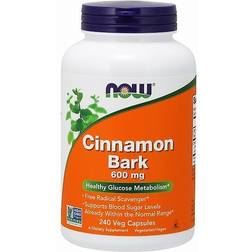 NOW Cinnamon Bark 600 mg 240 Capsules 240 stk