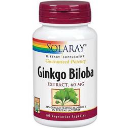 Solaray Ginkgo Biloba Extract 60 mg 120 Vegetarian Capsules