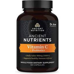 Ancient Nutrition Vitamin C and Probiotic 60 Capsules