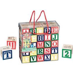 Melissa & Doug Wooden ABC/123 Blocks