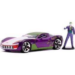 Jada 2009 Chevrolet Corvette Stingray with Joker Diecast Figurine "DC Comics" Series 1/24 Diecast Model Car