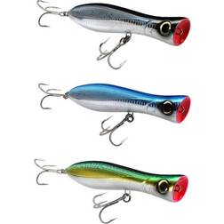 Yo-Zuri Bull Pop Floating Popper, Holographic Black Holographic Black 6"