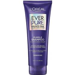 L'Oréal Paris L'Oréal Hair Care EverPure Sulfate Free Brass Toning Purple Shampoo for Blonde, Bleached, Silver, or Brown Highlighted Hair, 6.8 Fl 6.8g