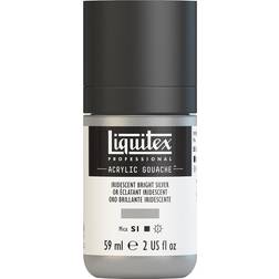 Liquitex Professional Acrylic Gouache iridescent bright silver 2 oz