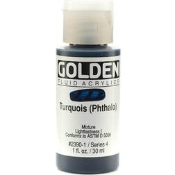 Golden Fluid Acrylics turquoise (phthalo) 1 oz