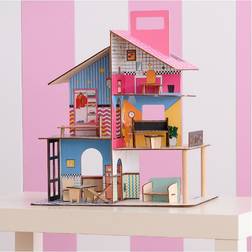 Teamson Kids Olivia's Little World 360 Barn Trädockhus 3.5 Tum Dockor Och 12 Tillbehör Multi TD-13260C