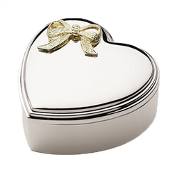 Nordahl Andersen Heart Jewellery Box - Silver/Gold