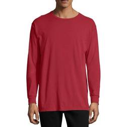 Hanes 1901 Long Sleeve T-shirt - Crimson