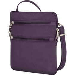 Travelon Anti-Theft Classic Slim Double Zip Crossbody - Purple