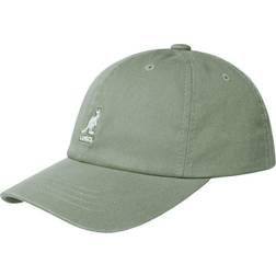 Kangol Washed Baseball Cap - Oil Green