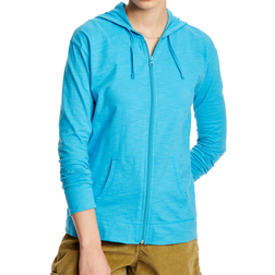 Hanes Women's Slub Jersey Hoodie - Process Blue