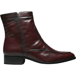 Florsheim Essex Moc Toe Zipper Boots - Black Cherry