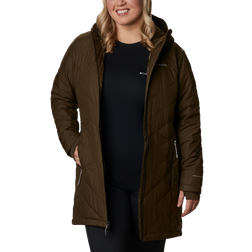 Columbia Women's Heavenly Long Hooded Jacket Plus - Olive Green