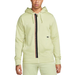 Nike F.C. Tribuna Fleece Full-Zip Football Hoodie Men - Olive Aura/Habanero Red/White