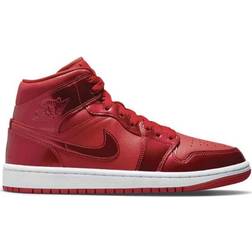 Nike Air Jordan 1 Mid SE W - University Red/White/Pomegranate