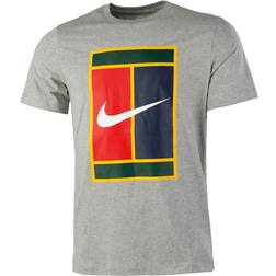 Nike Court Logo Tennis T-shirt - Dark Grey Heather