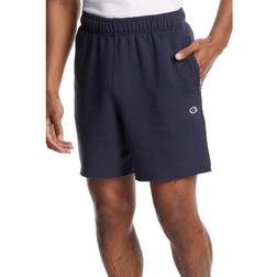 Champion Powerblend Script Logo 7" Fleece Shorts - Navy