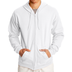 Hanes ComfortBlend EcoSmart Full Zip Hoodie - White