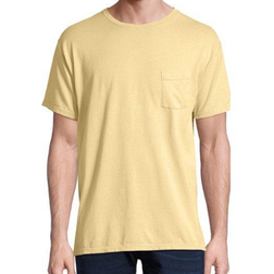 Hanes ComfortWash Garment Dyed Short Sleeve Pocket T-shirt Unisex - Summer Squash Yellow